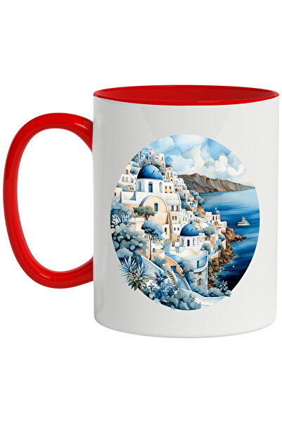 StoryGift Romania Cana Cu Grecia: Cladiri, Plante, Munte, Santorini, Oras, Mu...