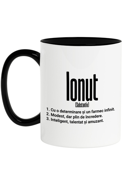 StoryGift Romania Cana Cu Numele Ionut, Determinare, Modest, Inteligent, Amuz...