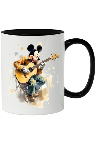 StoryGift Romania Cana Cu Mikey Mouse, Chitarist, Chitara, Scaun, Muzica, Mul...