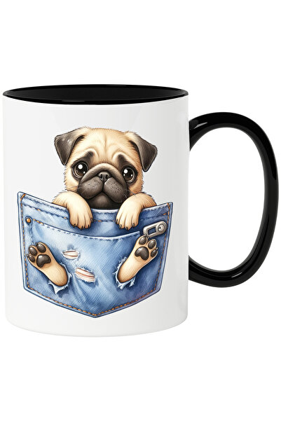 StoryGift Romania Cana cu un catel Pug care a rupt un buzunar | ilustratie | ...