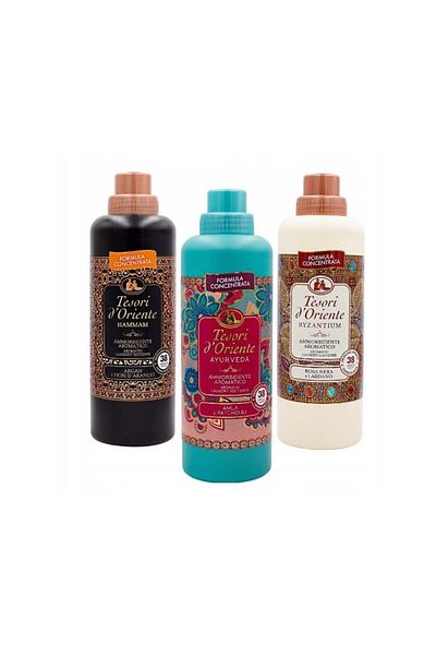Tesori d'Oriente Set of 3 fabric softeners Tesori d'Oriente, Ayurveda, Byzantium, Hammam, 760 ml