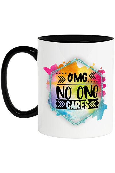 StoryGift Romania Cana cu mesajul "OMG, no one cares", ilustratie, amuzant, r...