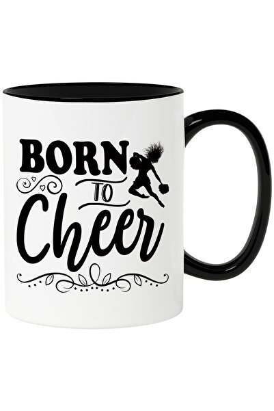StoryGift Romania Cana pentru majorete cu textul "Born to cheer" - nascuta pe...