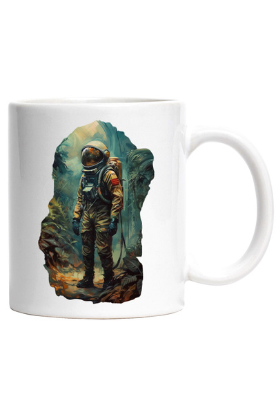 StoryGift Romania Cana cu Portret Astronaut in Jungla, Astronaut in Natura, A...