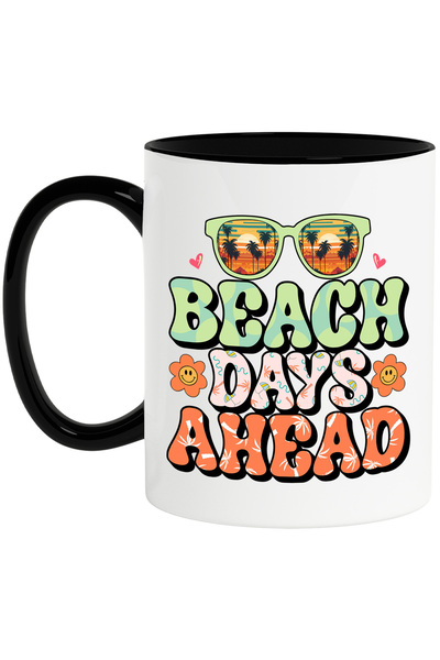 StoryGift Romania Cana cu mesajul "Beach days ahead", vara, vacanta, relaxare...