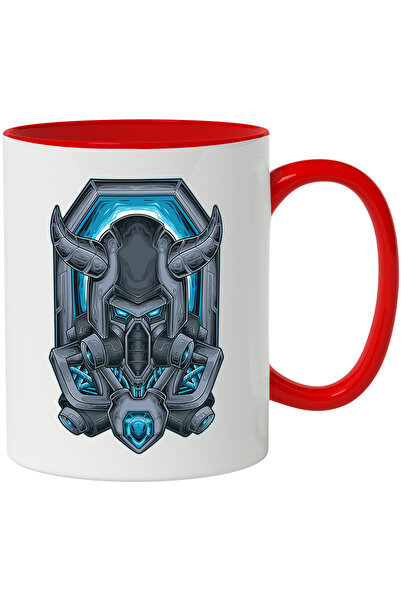 StoryGift Romania Cana Cu Luptator, Mecha, Viking, Coarne, SF, Robot, Multico...