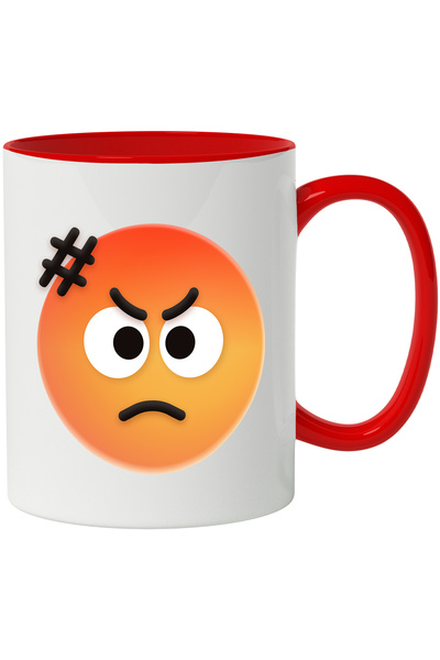 StoryGift Romania Cana Cu Emoticon, Emoji, Fata Nervoasa, Diez, Gradient, Mul...