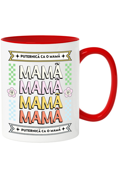 StoryGift Romania Strong as a mother family love daughter mug, 330ml, Ceramic...