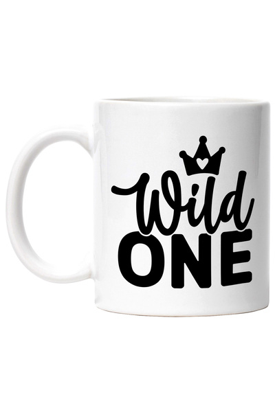 StoryGift Romania Cana cu o coroana regala si textul in engleza "Wild one" - ...