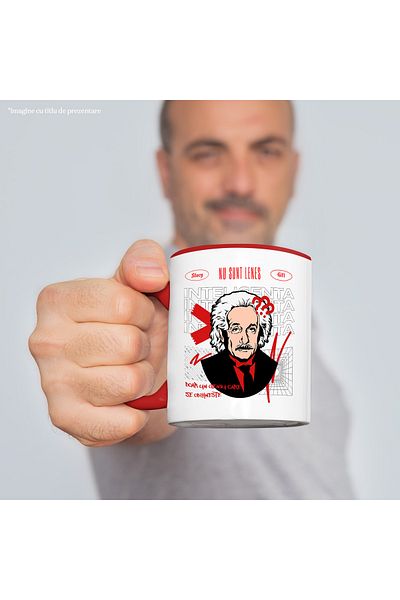 StoryGift Romania Mug I'm not lazy I'm just a genius resting Albert Einstein, 330ml, C, Cu, STG