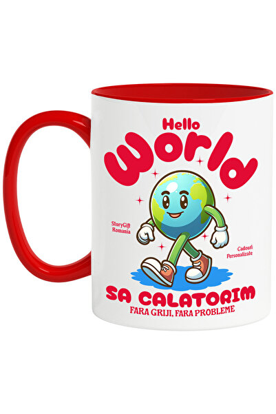 StoryGift Romania Cana cu Pamant animatie Cu adidasi Rosii, Text Hello World ...