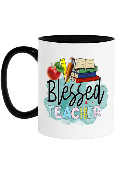 StoryGift Romania Cana cu mesajul "Blessed Teacher", ilustratie, pentru copii...
