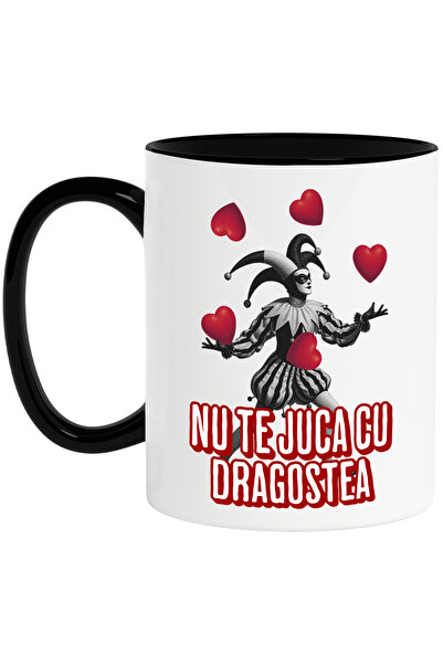 StoryGift Romania Cana cu Clovn Jongland Cu Inimi Text Nu Te Juca cu Dragoste...