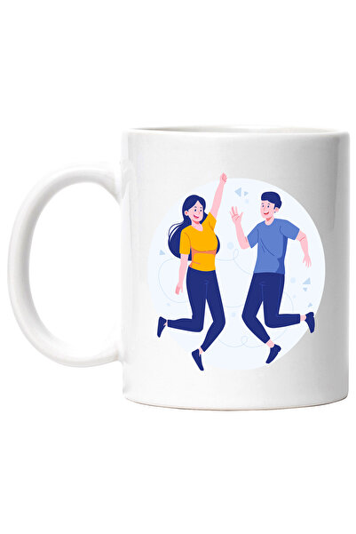StoryGift Romania Friends Mug, Triangle, T-shirt, Multicolor 330 ml, Ceramic ...