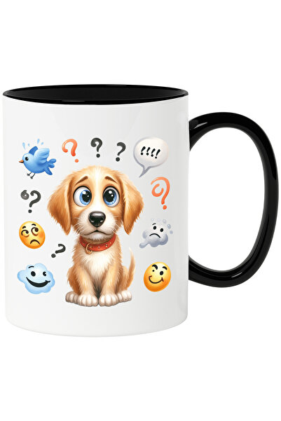 StoryGift Romania Cana cu un caine cam dezamagit | ilustratie | mirat | se in...