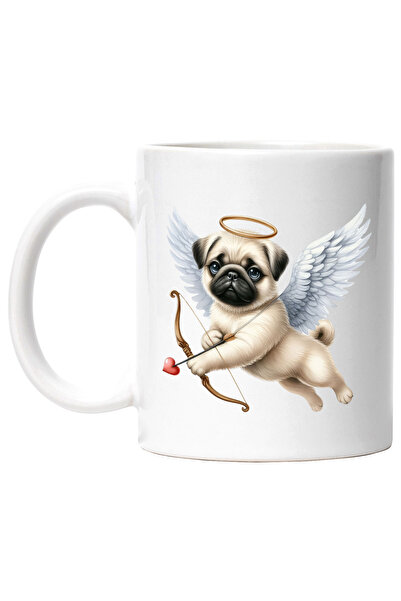 StoryGift Romania Cana cu un catel Pug | ilustratie | trage cu arcul | sageat...