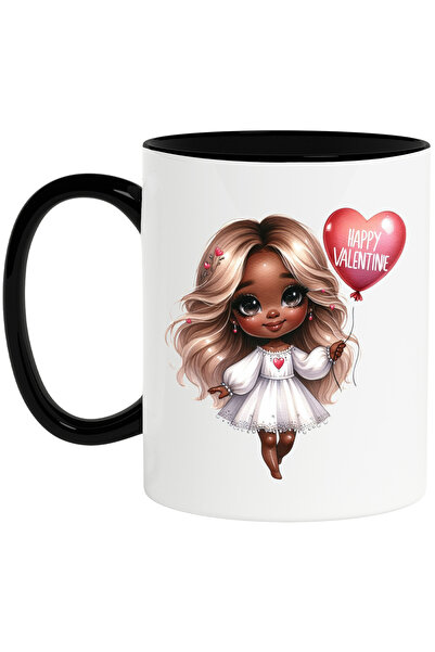 StoryGift Romania Cana cu o fetita de culoare care tine un balon in forma de ...