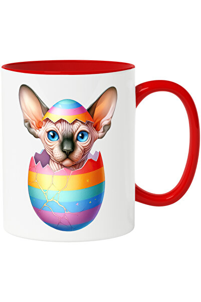 StoryGift Romania Cana cu o pisicuta Sfinx care iese dintr-un ou spart | pent...