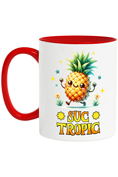 StoryGift Romania Cana suc tropic anans natural zambaret , 330ml, Ceramic cu ...