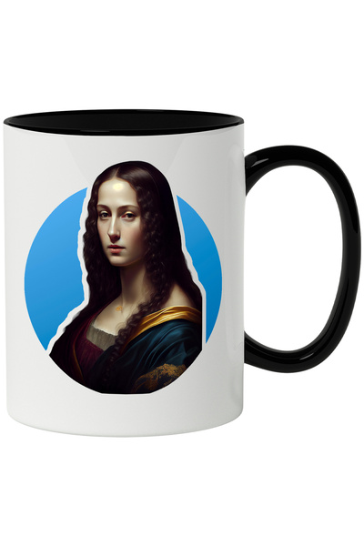 StoryGift Romania Cana Cu Portret, Gioconda, Pictura Celebra, Femeie, Renasce...