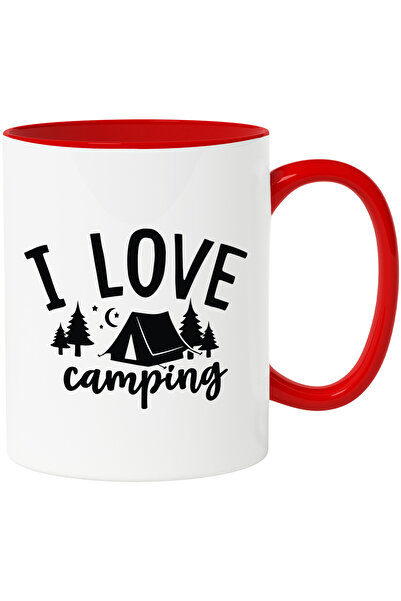 StoryGift Romania Cana pentru cei care iubesc sa se duca la campat - cu cortul cu Maner Rosu, Cu Maner Rosu