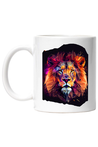 StoryGift Romania Cana Cu Leu, Abstract, Geometric, Spatiu, Multicolor 330 ml...