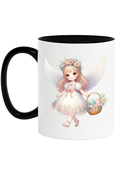 StoryGift Romania Cana cu o fetita cu aripi de ingeras, ilustratie, tine un c...