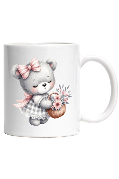 StoryGift Romania Cana cu o ursoaica imbujorata | ilustratie | tine un cosule...