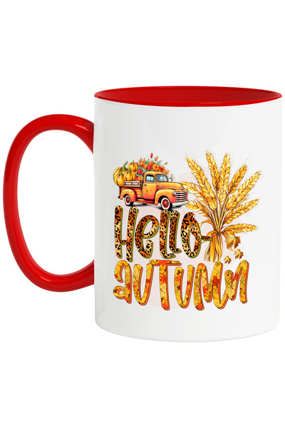 StoryGift Romania Cana cu o masina plina cu dovleci si flori cu mesajul "Hell...