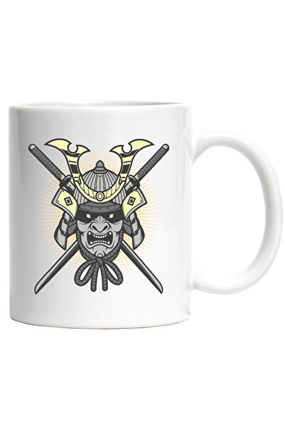 StoryGift Romania Cana Cu Masca Oni, Samurai, Sabie, Asiatic, Razboinic, Mult...
