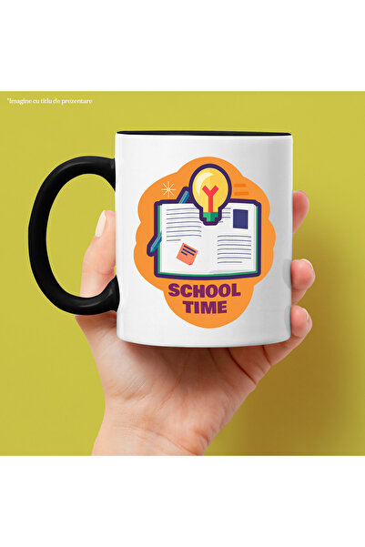 StoryGift Romania Cana Cu Text in Engleza School Time, Scoala, Profesori, Sti...