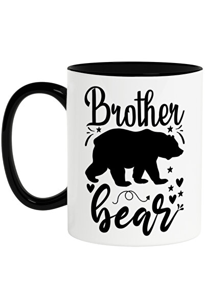 StoryGift Romania Cana cu o figura de urs si mesajul "Brother bear" - fratele...