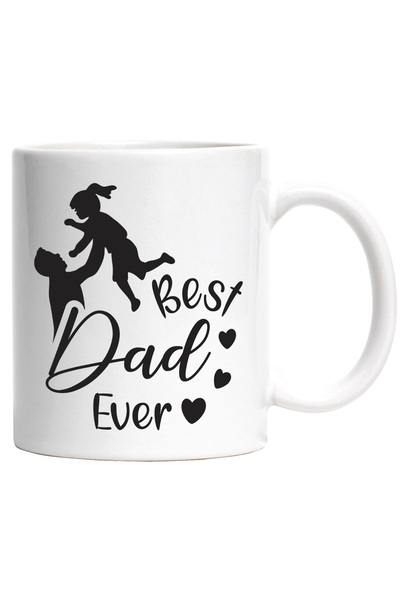 StoryGift Romania Cana cu Mesajul in Engleza Best Dad's Ever, Inimioare, Tata...