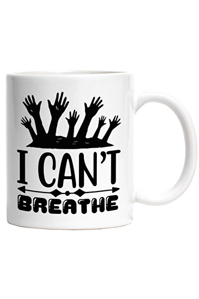 StoryGift Romania Cana cu mesajul in engleza "I can't breathe" - nu pot respi...