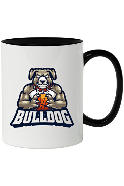 StoryGift Romania Cana Cu Mesaj Bulldog, Basketball, Emblema, Minge, Sport, Z...