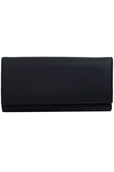 OEM Women's wallet, black, made of genuine leather, Tita - PR122