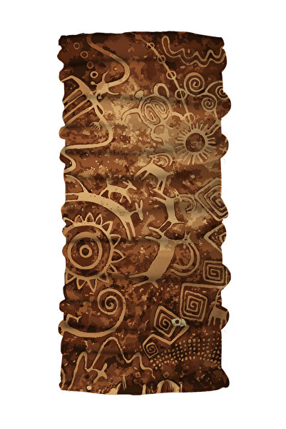 FG KONNİCHİWA Bandana cu modele etnice Guler pentru gat pentru exterior Motoc...