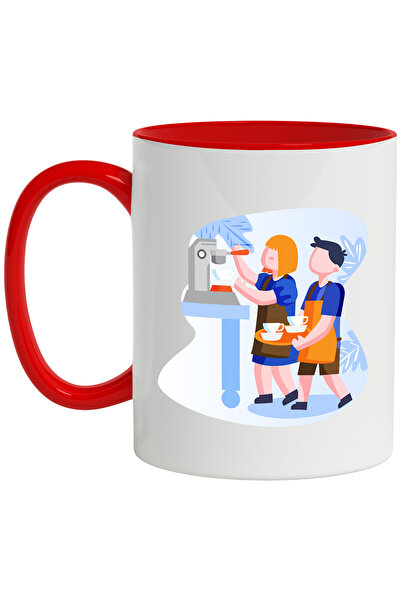 StoryGift Romania Cana Cu Copii, Sort, Cafea, Multicolor 330 ml, Ceramica cu ...