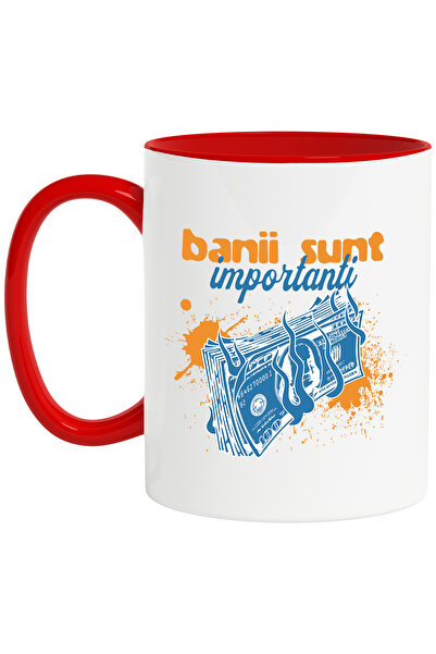 StoryGift Romania Cana teanc de bani in flacari text banii sunt importanti, 3...