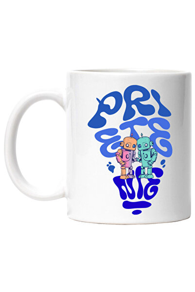 StoryGift Romania Cana Text In Forma Unui Bec Prietenie Roboti Familie, 330ml...