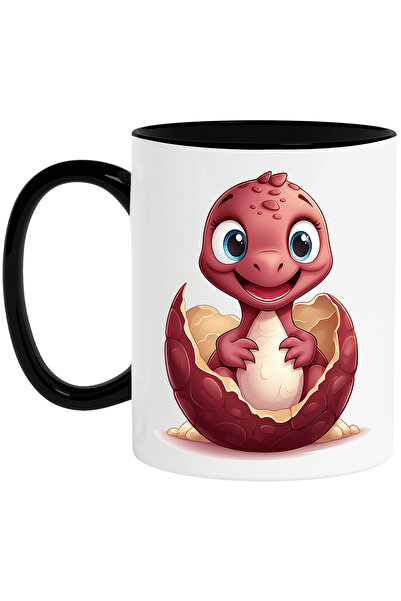 StoryGift Romania Cana cu un pui de dinozaur care a iesit din nou, ilustratie...