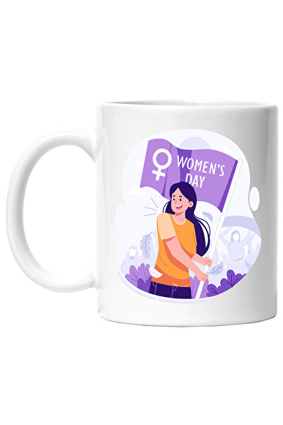 StoryGift Romania Cana Cu Mesaj In Engleza Women's Day, Ziua Femeii, Steag, F...