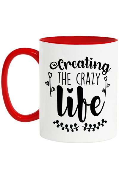 StoryGift Romania Cana cu mesaj in engleza "Creating the crazy life" - creand...