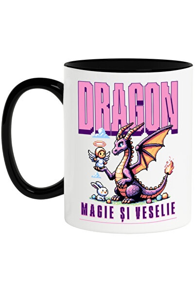 StoryGift Romania Cana Dragon cu ingeras joc video . Magie și veselie, 330ml,...