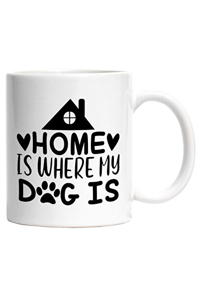 StoryGift Romania Cana cu inimioare si textul ""Acasa" este acolo unde se afl...