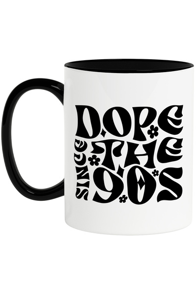 StoryGift Romania Cana cu floricele si mesajul "Dope since the 90s" - marfa i...
