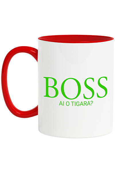 StoryGift Romania Mug with Logo Style Company Lux Boss Funny Message Have A C...