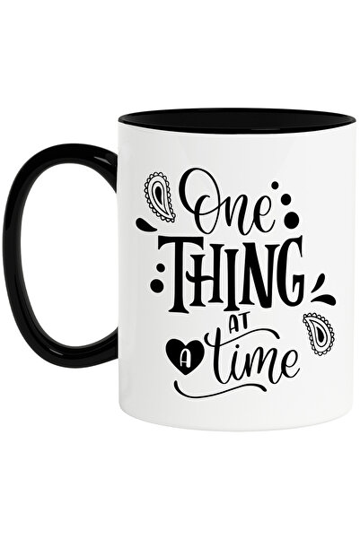 StoryGift Romania Cana cu textul in engleza "One thing at a time" - cate un l...