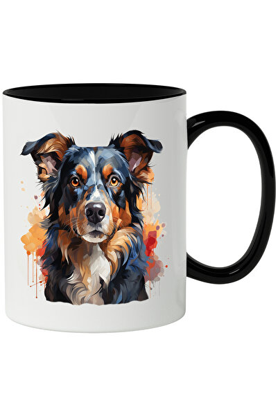 StoryGift Romania Cana Cu Catel, Collie, Rasa, Ilustratie, Blana, Animal, Mul...