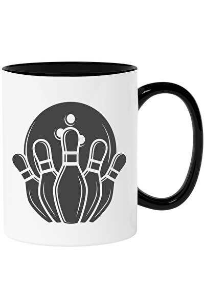 StoryGift Romania Cana pentru pasionatii de bowling - joc cu Maner Negru, Cu ...